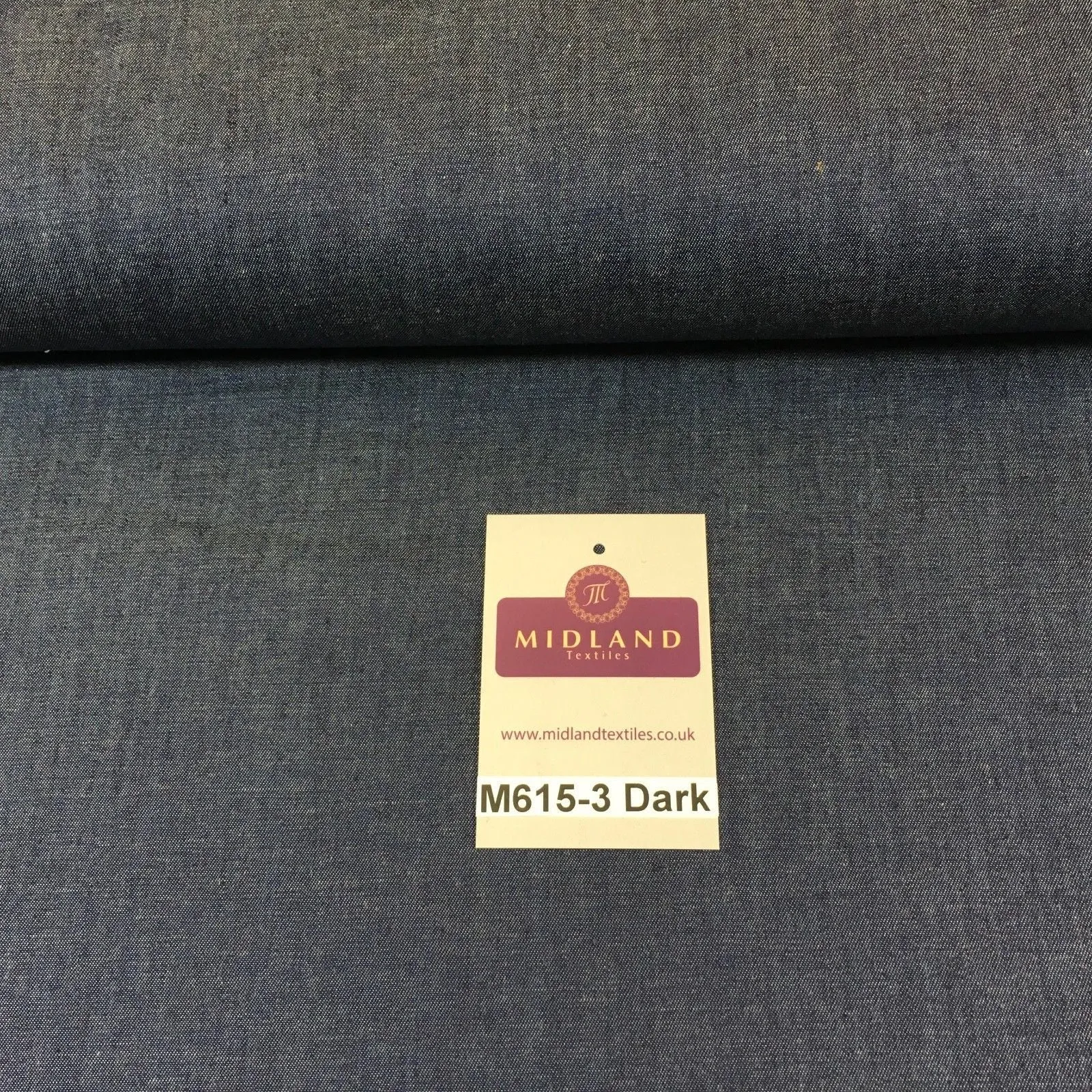 4oz Washed Denim Light-medium-dark blue 100% Cotton Fabric 146cm wide  M615 Mtex