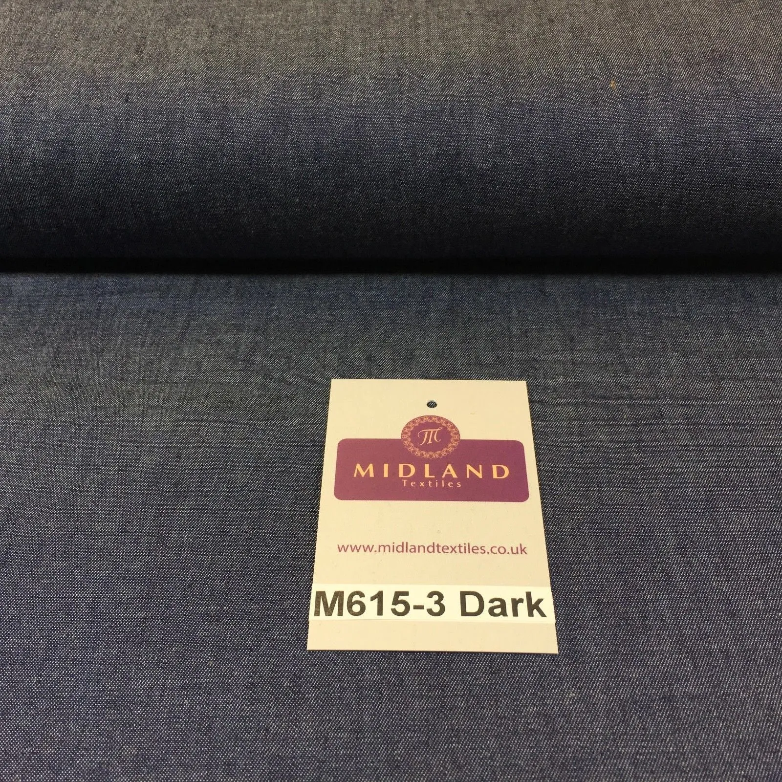 4oz Washed Denim Light-medium-dark blue 100% Cotton Fabric 146cm wide  M615 Mtex