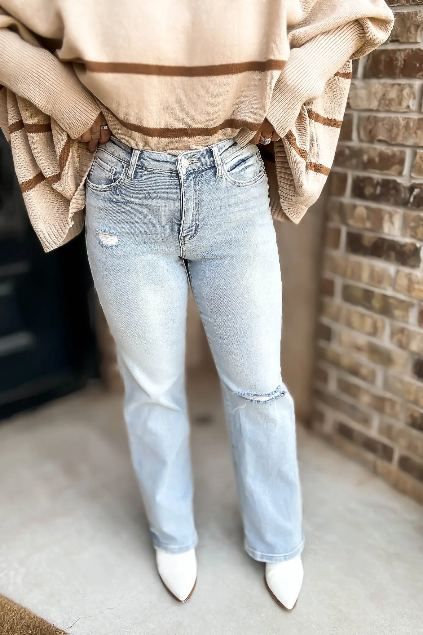 90s Vintage Super High Rise Flare Jeans