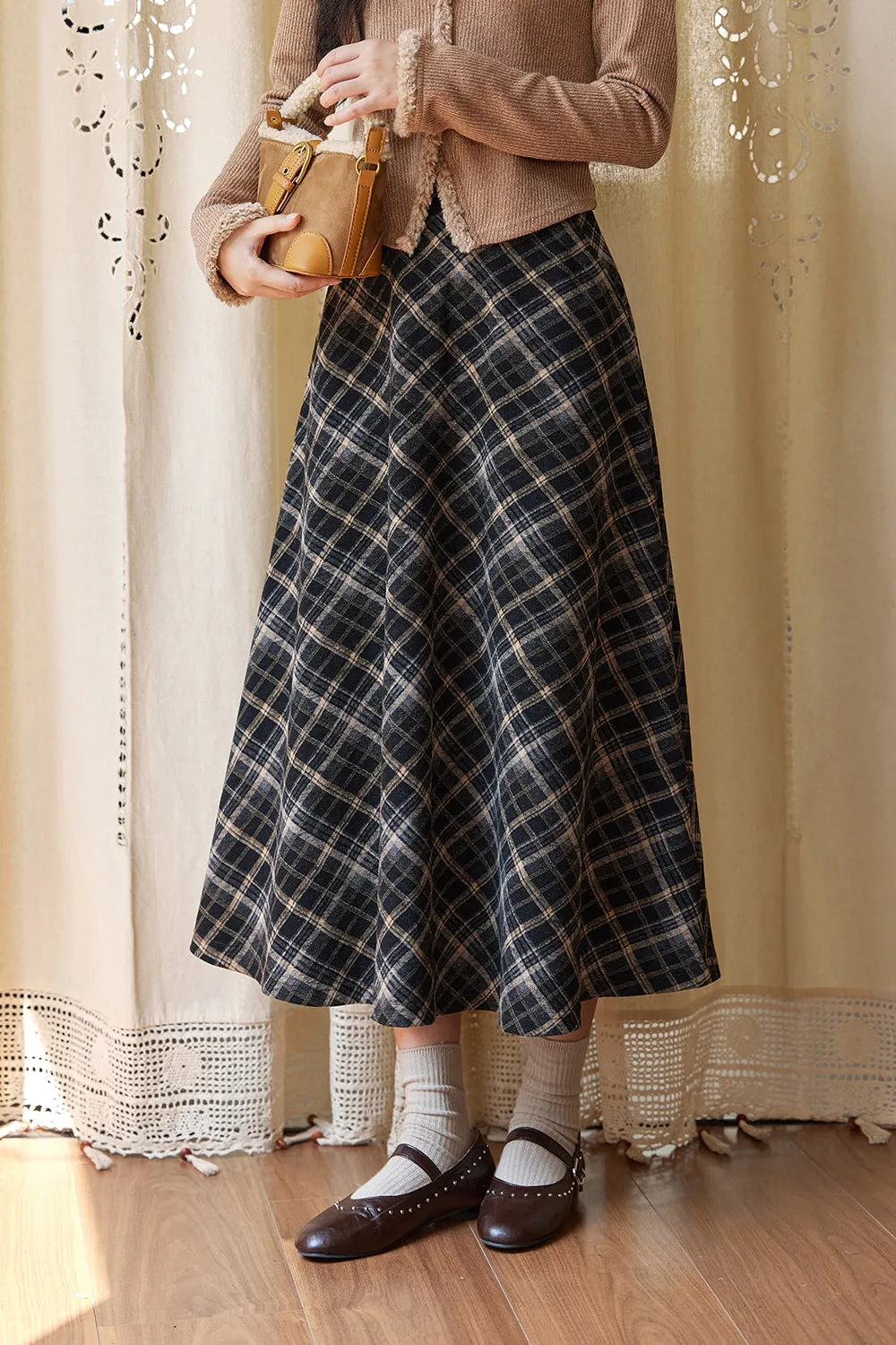 A Line Maxi Skirt for Women