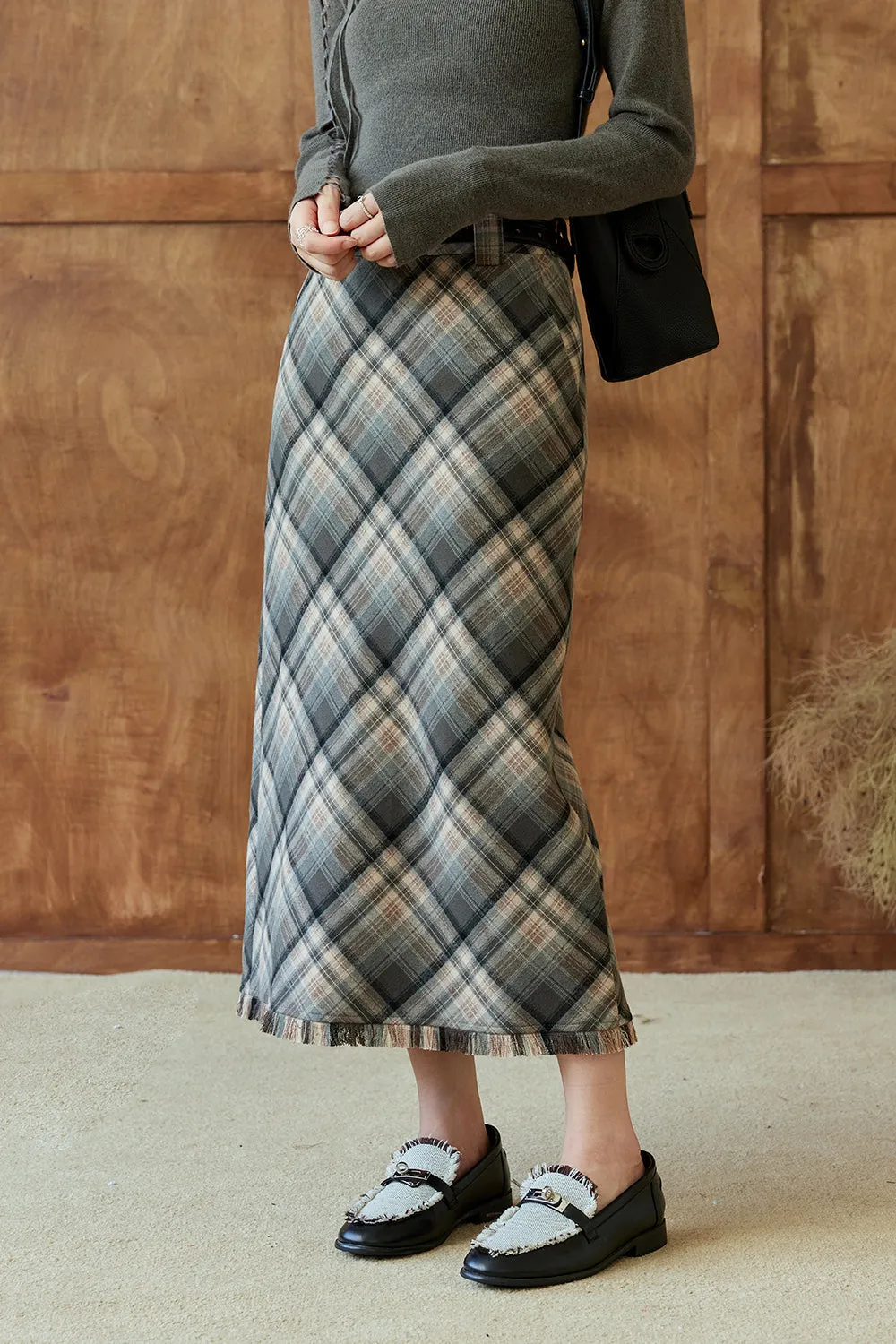 A Line Maxi Skirt for Women