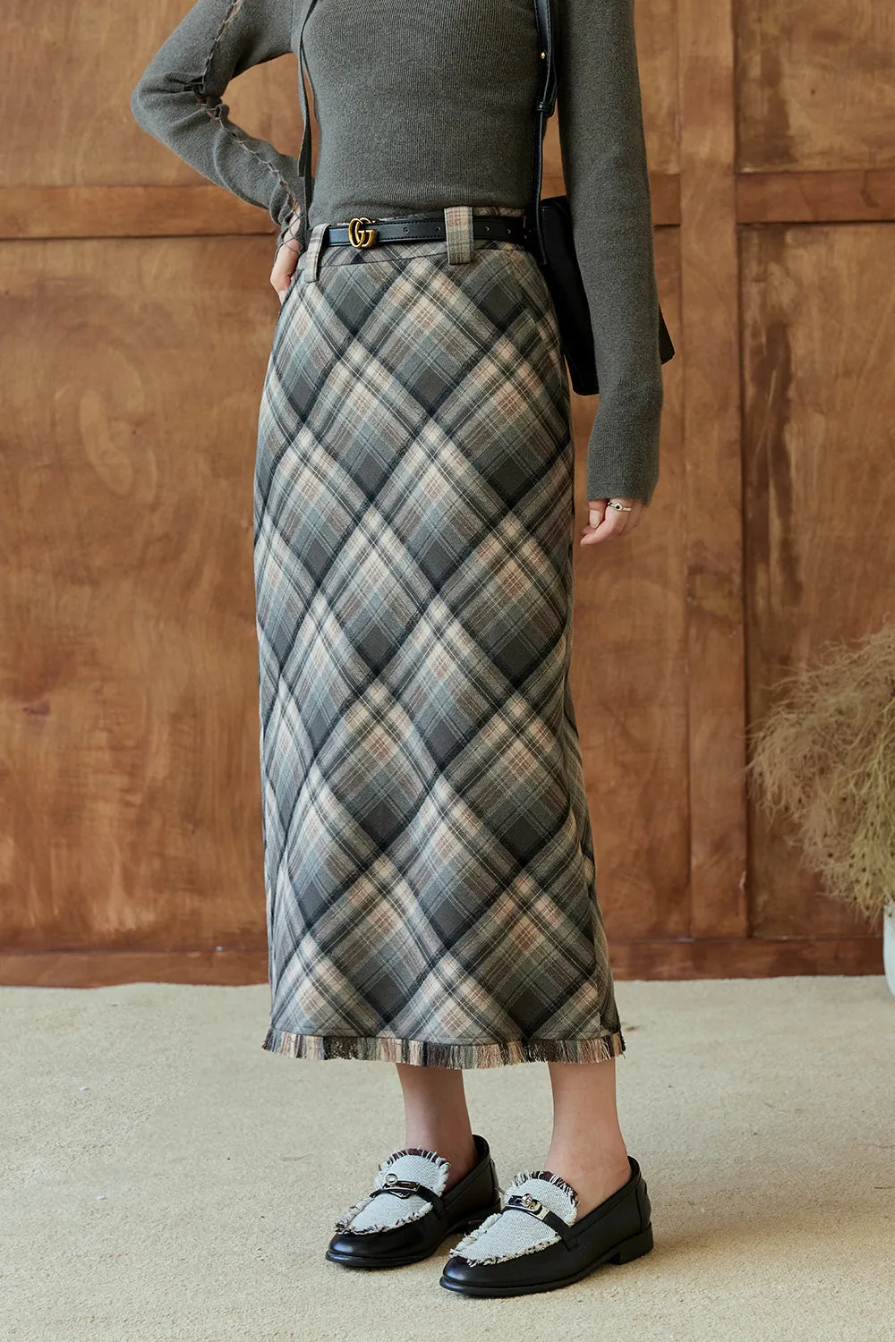 A Line Maxi Skirt for Women