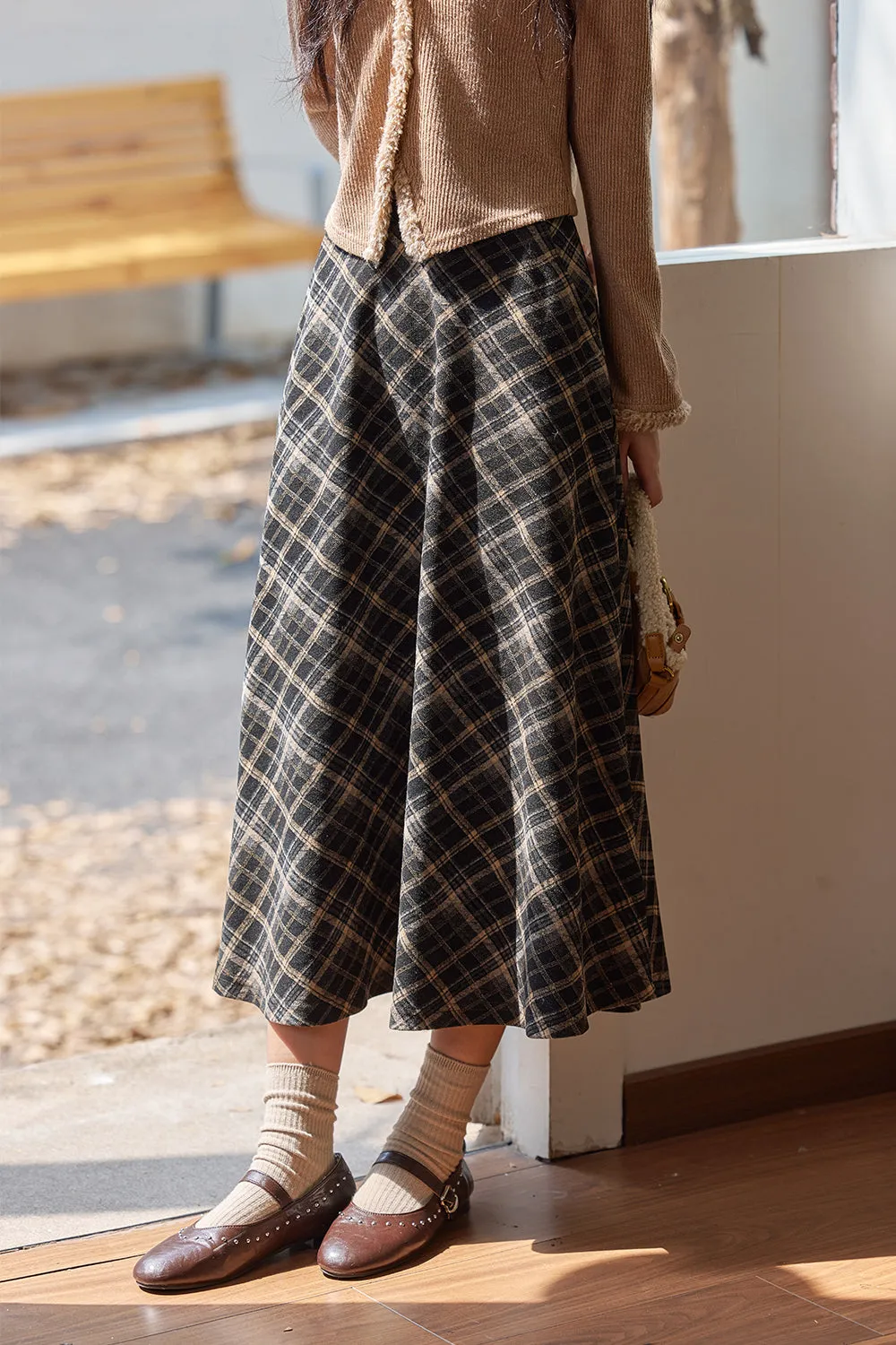 A Line Maxi Skirt for Women