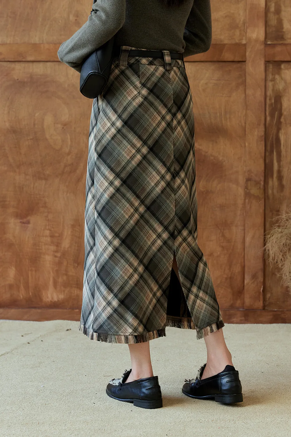 A Line Maxi Skirt for Women