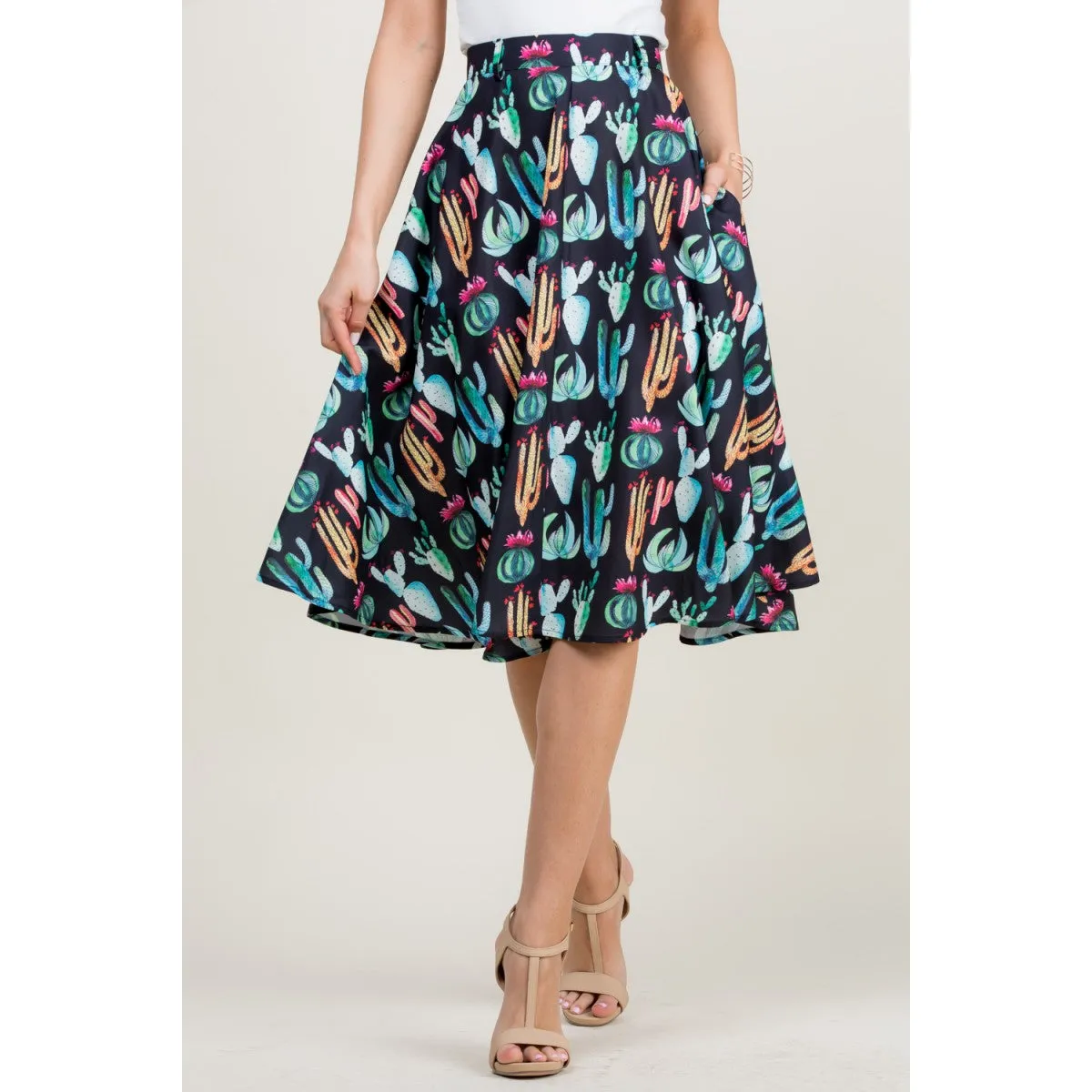 A-Line Swirl Skirt