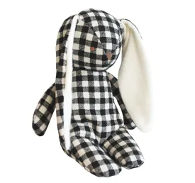 ALIMROSE - FLOPPY BUNNY BLACK LINEN CHECK