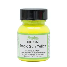 ANGELUS Leather Paint 1oz - Neon Tropic Sun Yellow