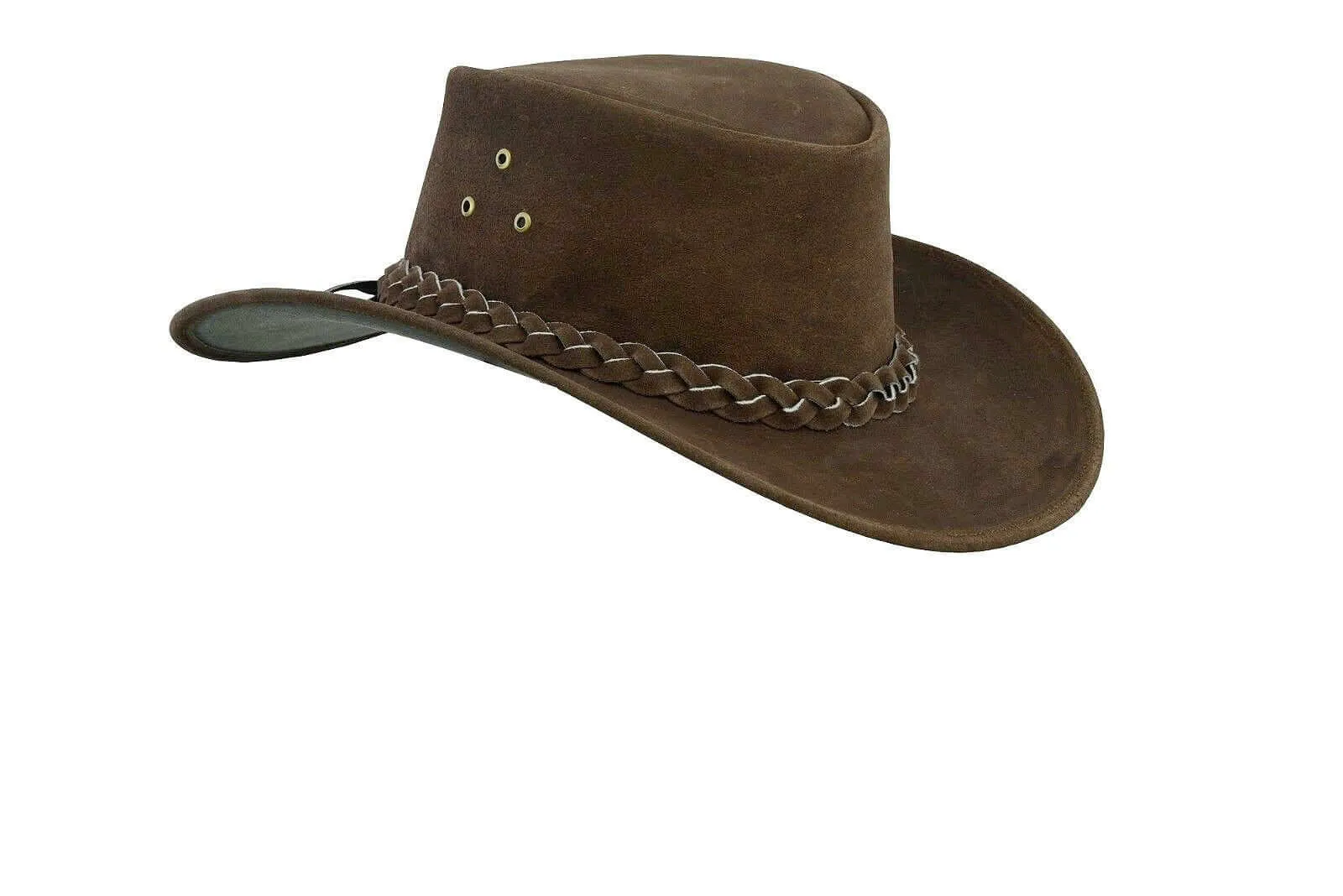 Australian Western style Cowboy Hat Real Leather with Chin Strap