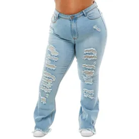 BABY PHAT - Ripped Flared Jeans