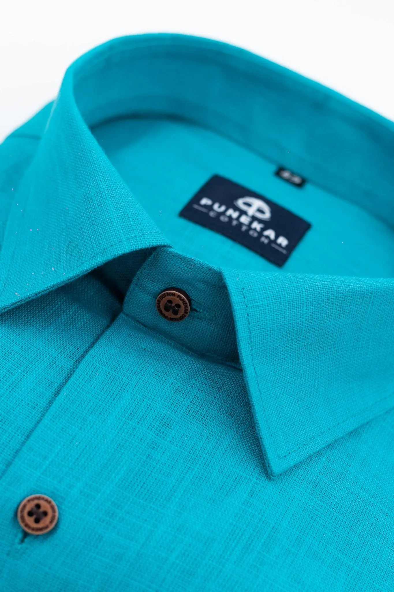 Blue Color Linen Formal Shirts For Men