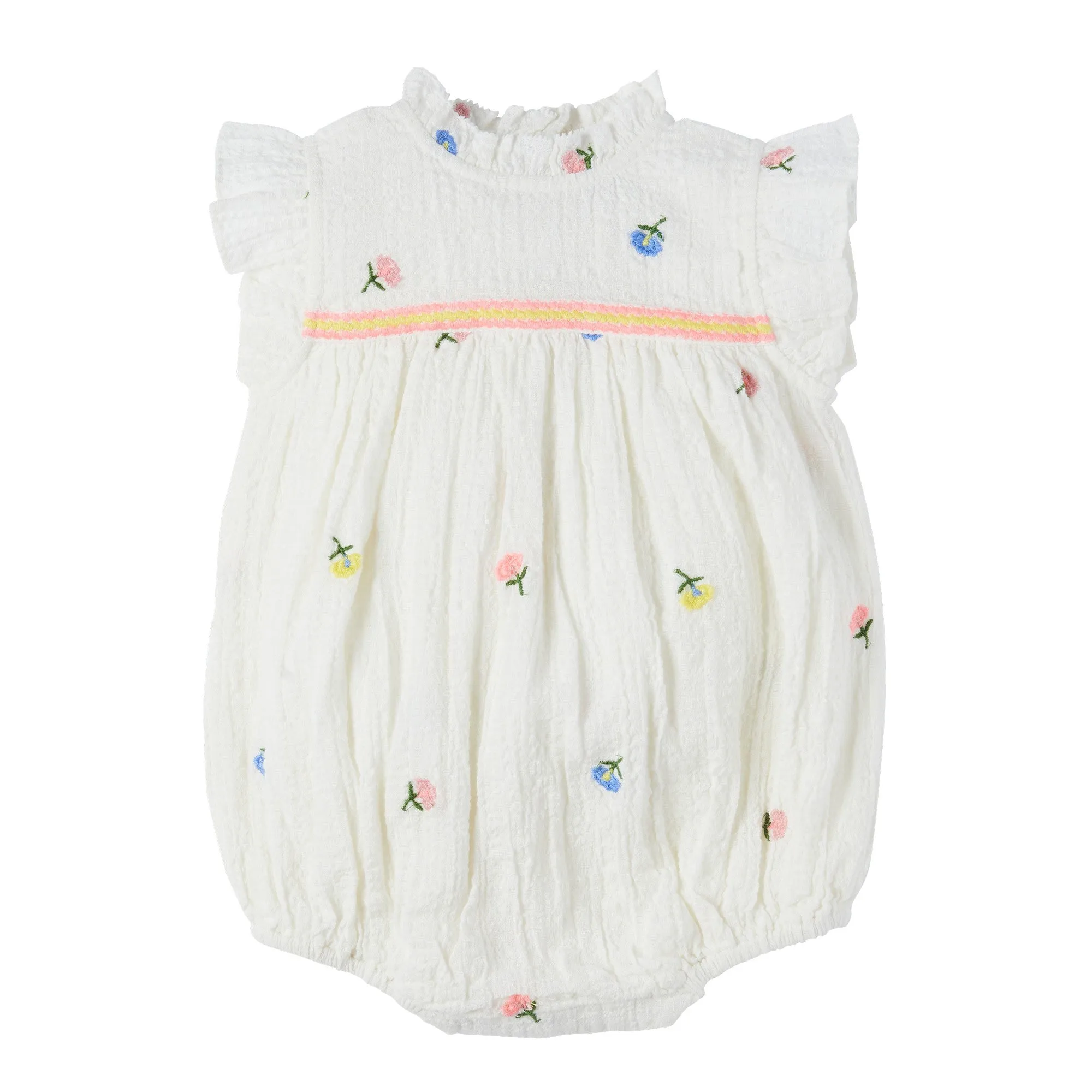 Bonheur du Jour Paris Bora Baby BB Overall Blanc