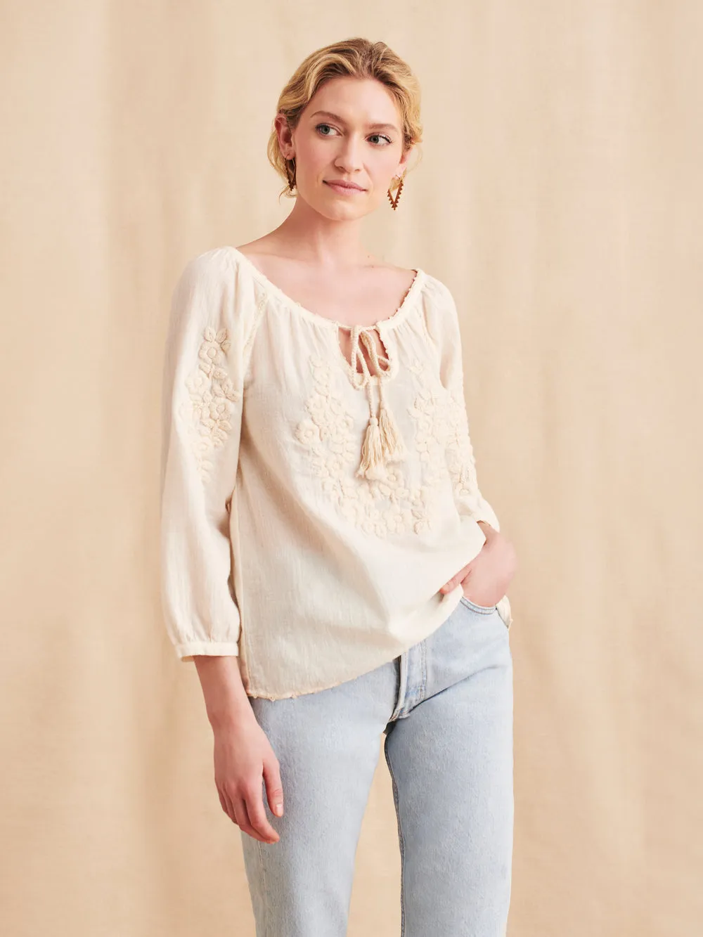 Botanica Top in Cream