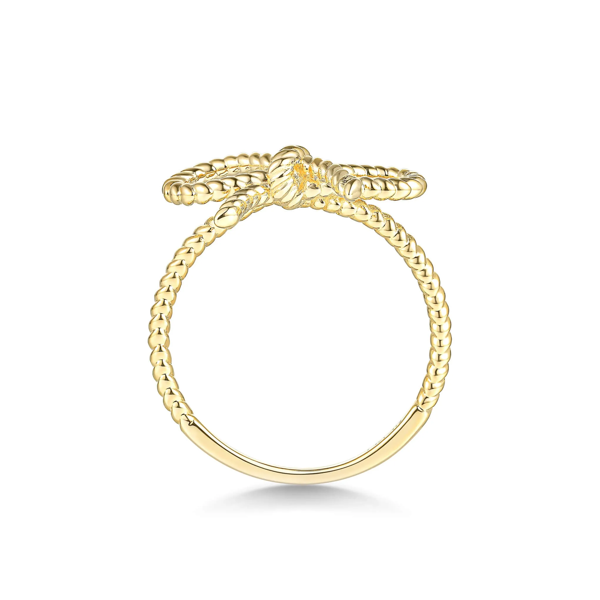 Coquette Twisted Rope Bow Ring