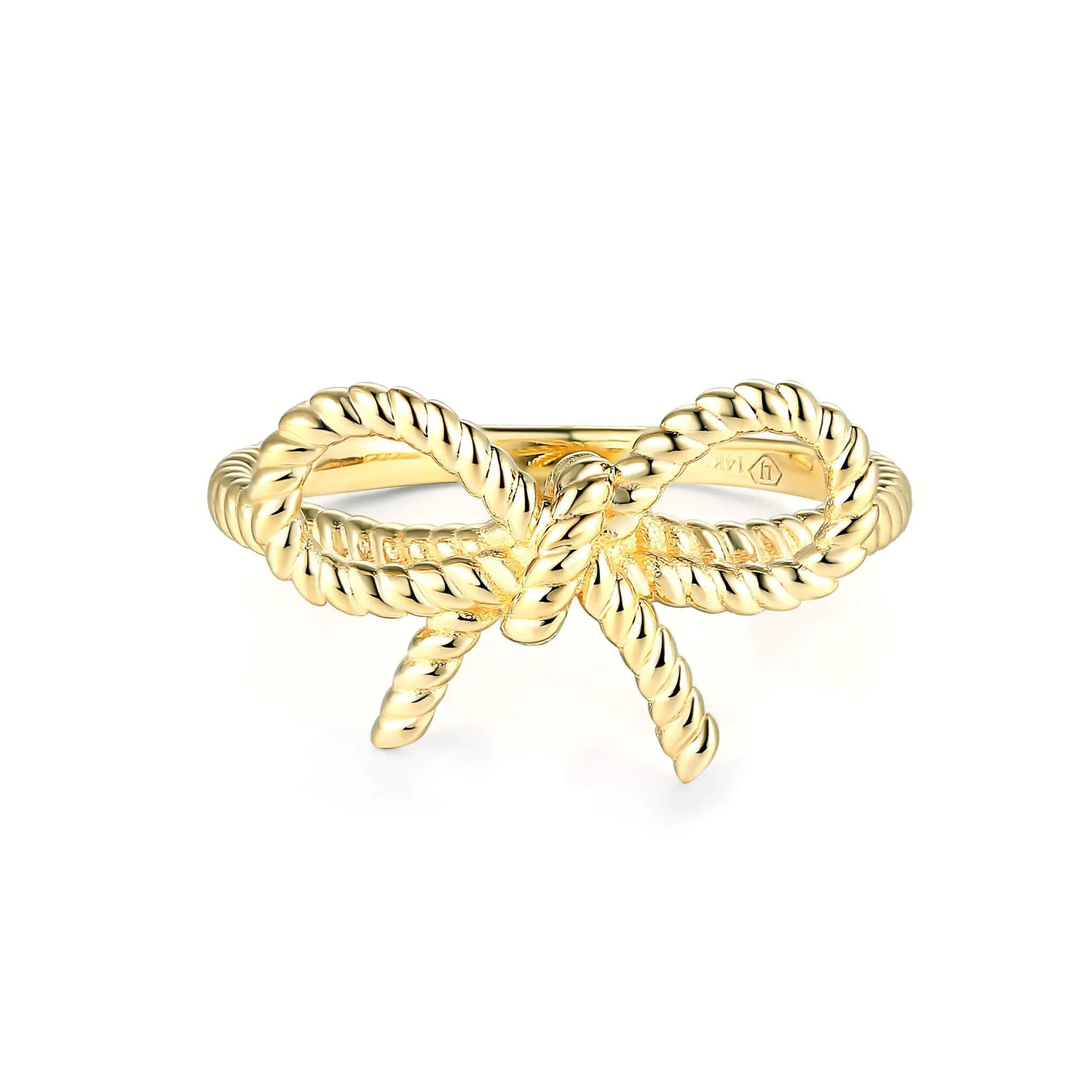 Coquette Twisted Rope Bow Ring