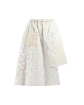 Embroidered Asymmetric Skirt