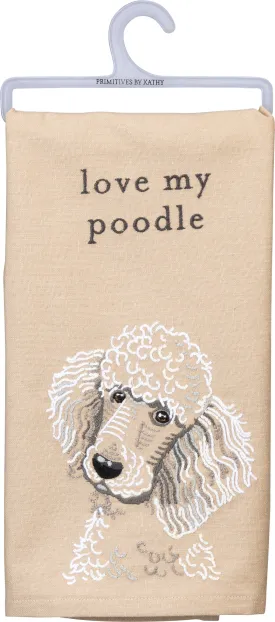 Fresh Linen by Cathy Heck Dish Towel, Poodle