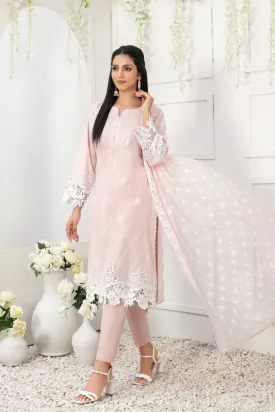 Gardenia by Tawakkal Semi Stitched 3 Piece Fancy Emb Lawn Collection'2023-G-8970