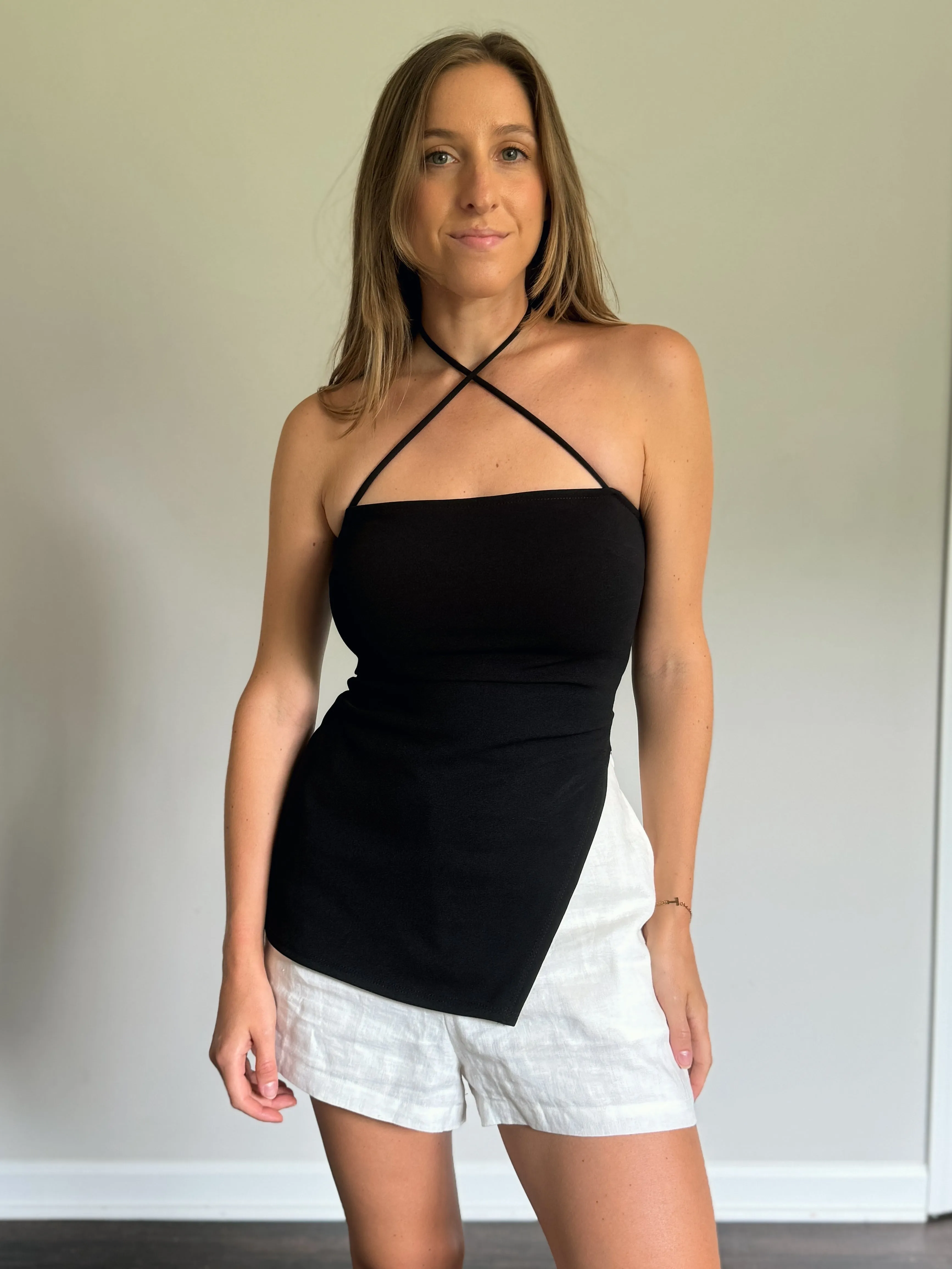 Halter Slit Top