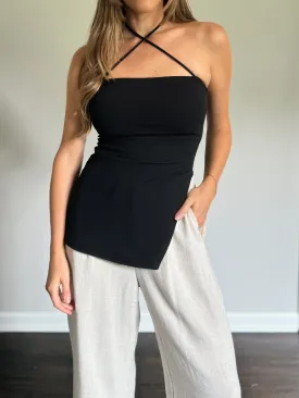 Halter Slit Top