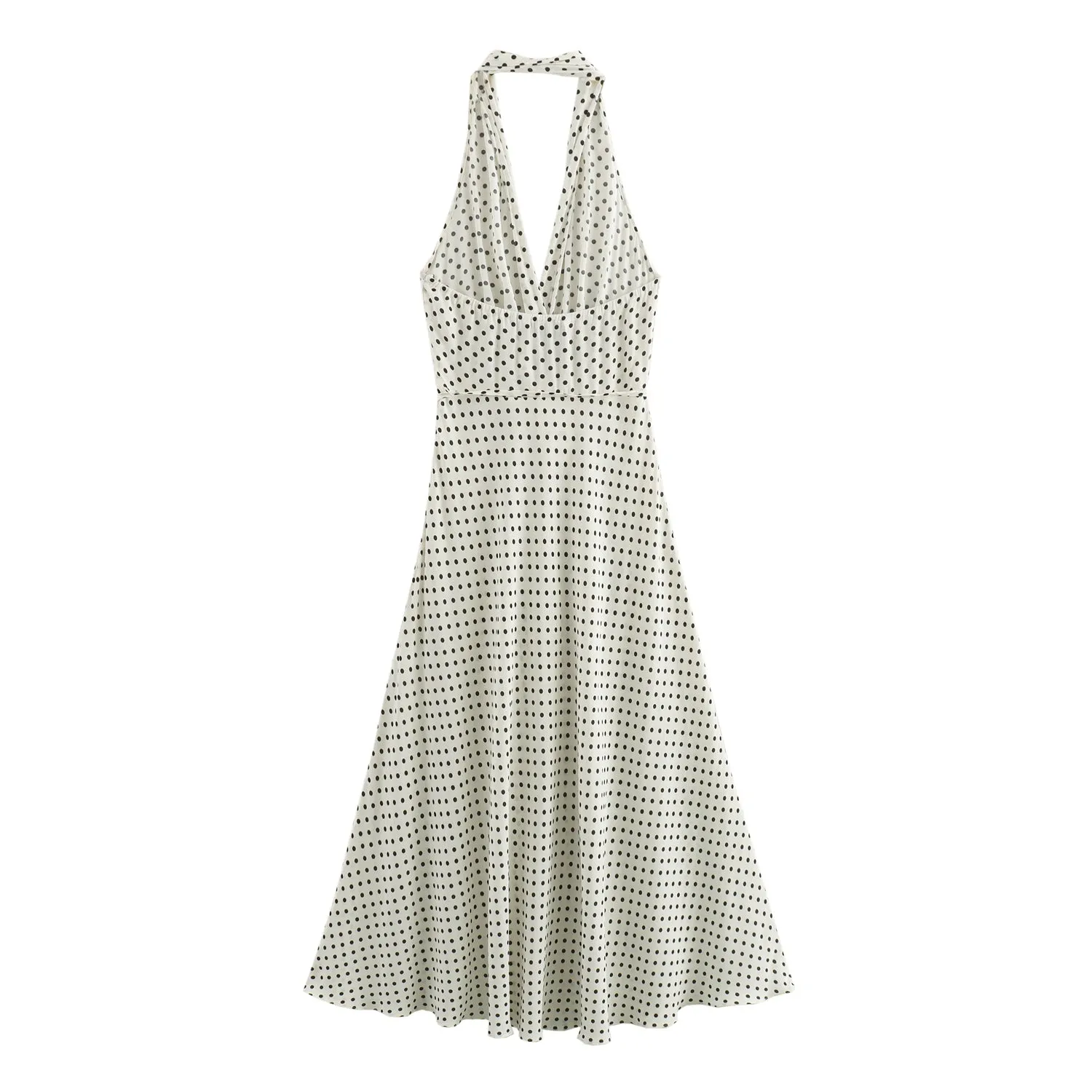 Jasmine Halter Neck Polka-Dot Dress