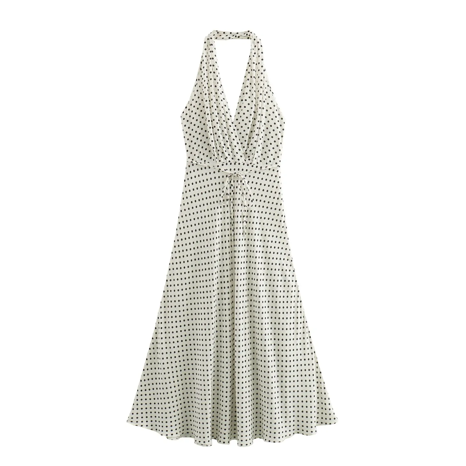 Jasmine Halter Neck Polka-Dot Dress