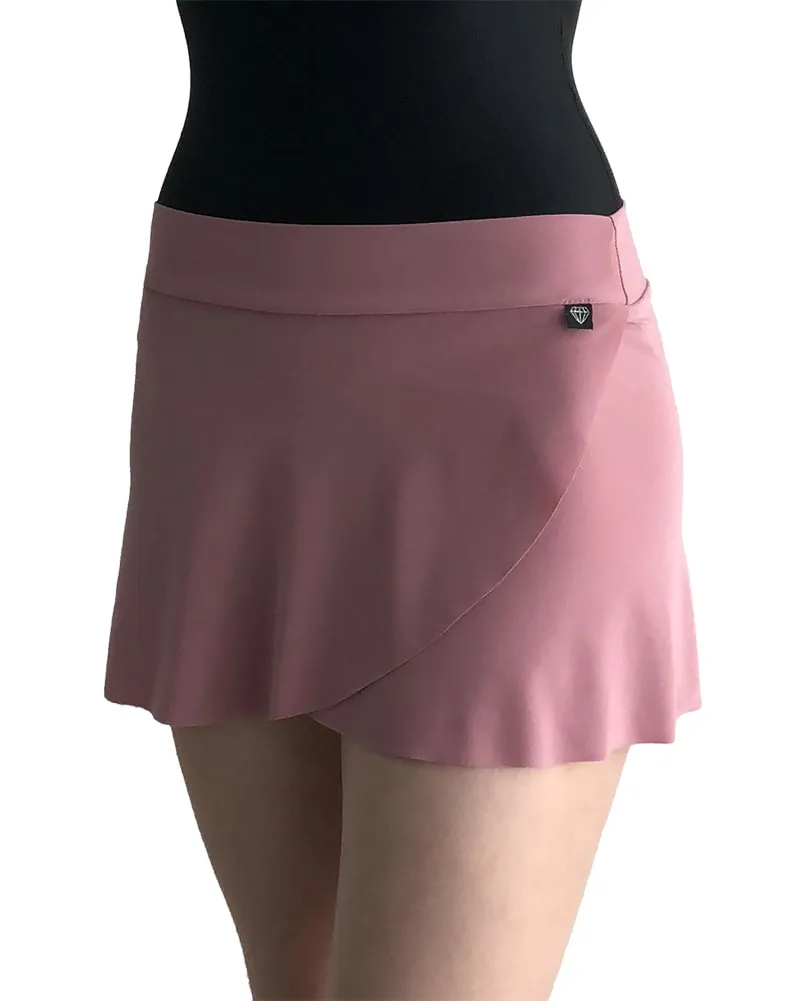 Jule Dancewear Mock Wrap Petal Pull-On Skirt - PS3 Womens - Rose