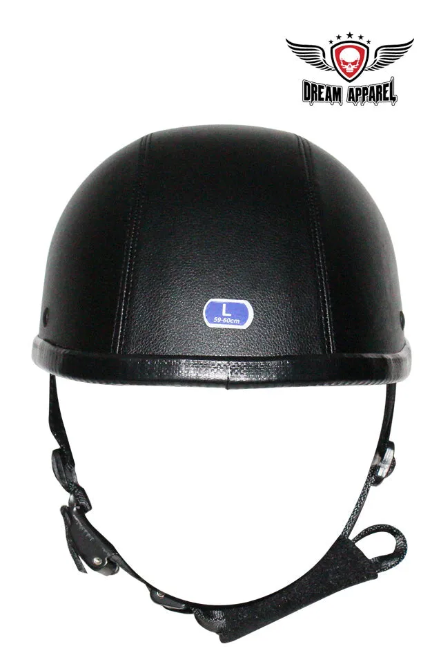 Leather Covered Eagle Style Novelty Helmet