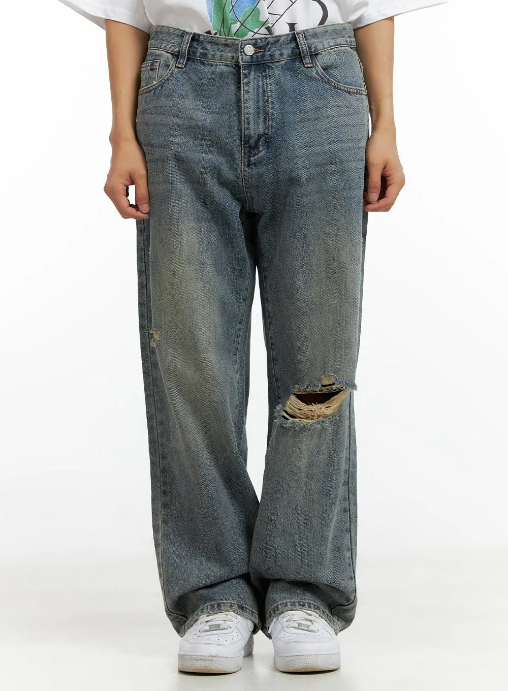 Men's Ripped Baggy Jeans CL429