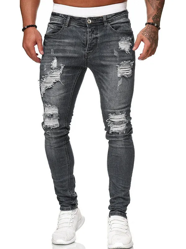 Men's Ripped Slim Jeans