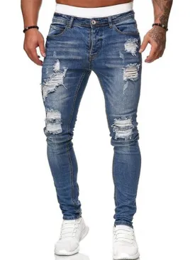 Men's Ripped Slim Jeans