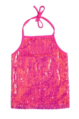 MIA NY Junior Sequin Halter Top