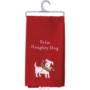 Naughty Dog Dish Towel