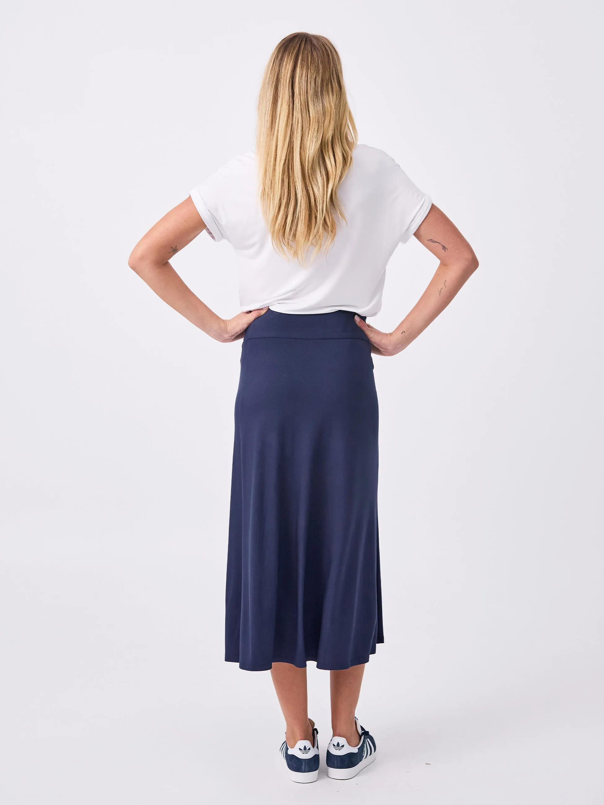 Nomad A line Skirt  - Navy