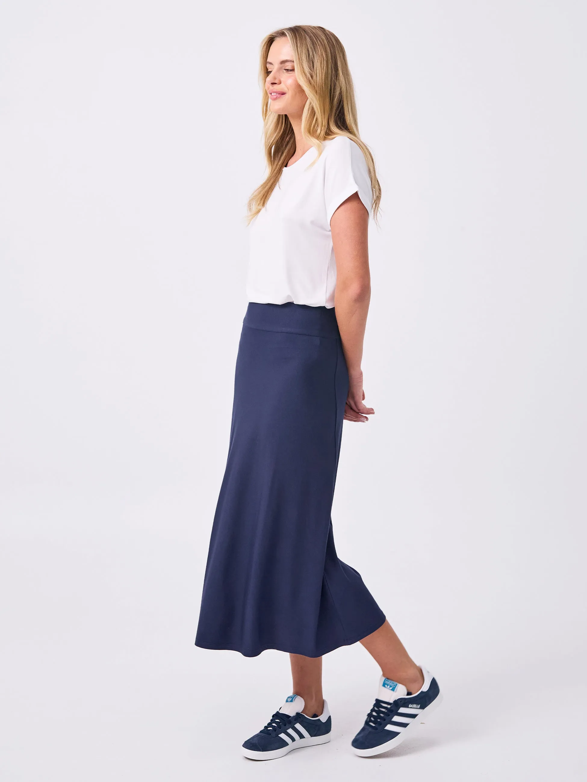 Nomad A line Skirt  - Navy