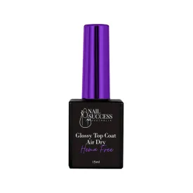 NSI Glossy Air Dry Top Coat - Hema Free -  15ml