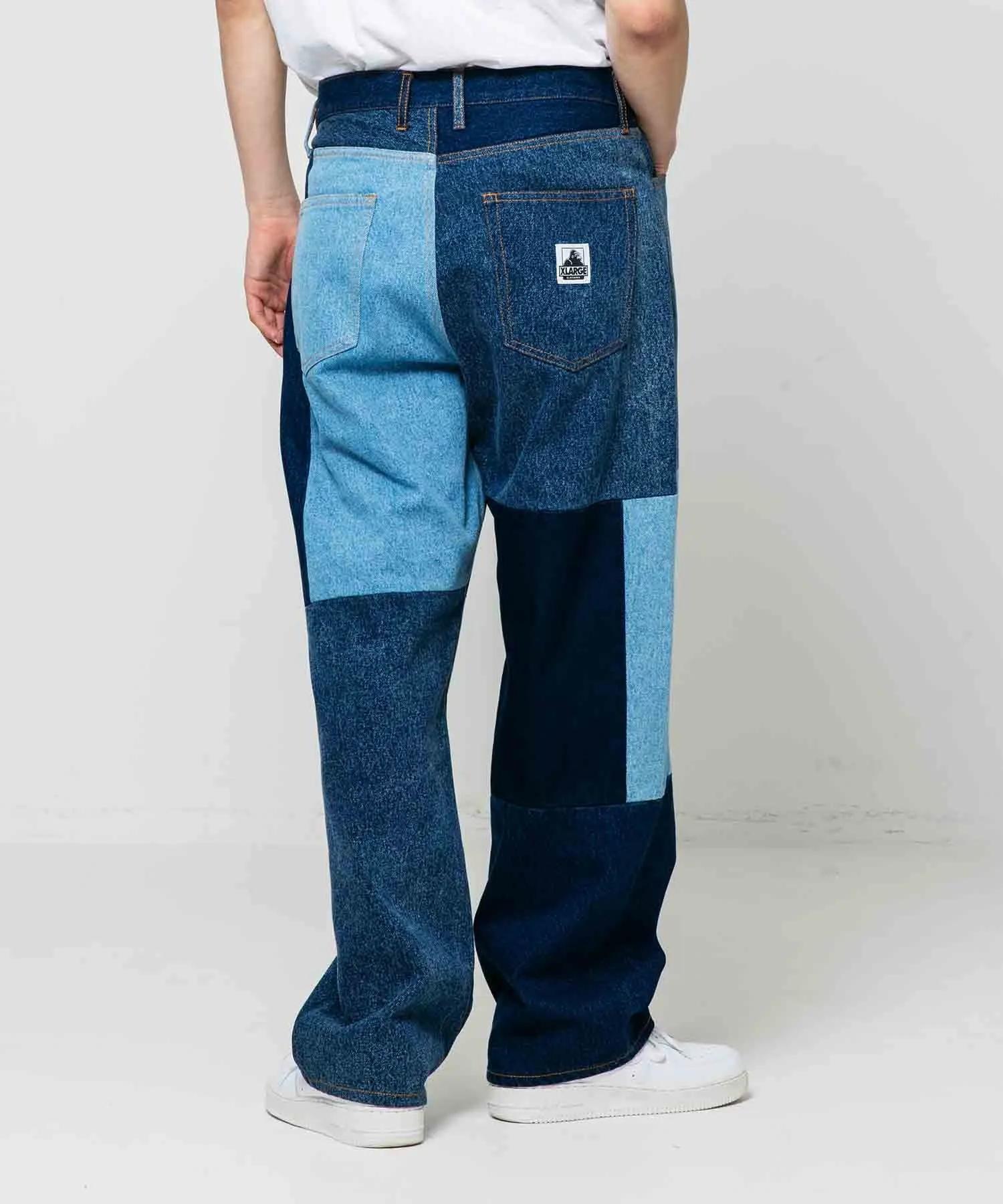 PATCHWORK DENIM PANTS