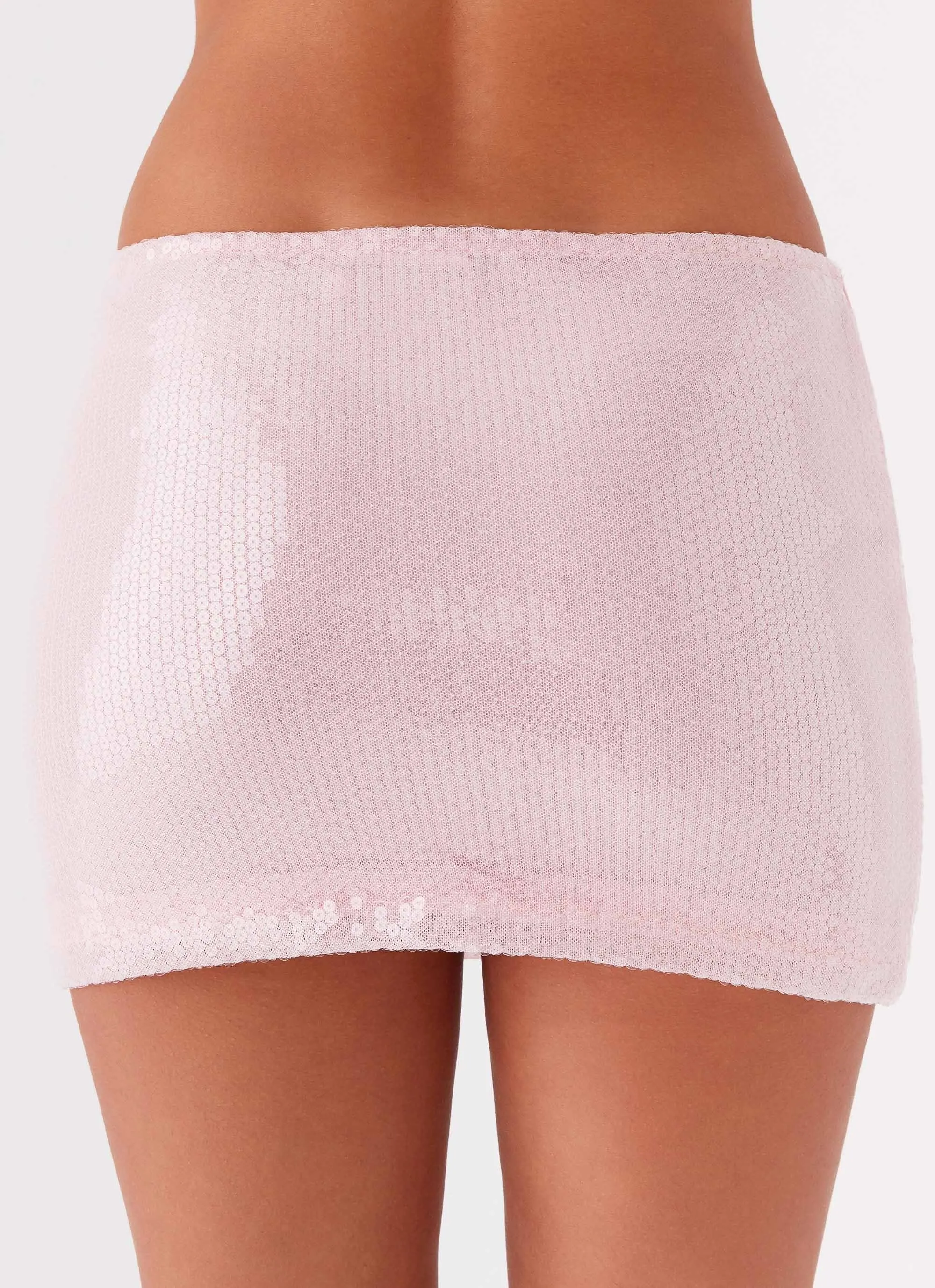 Perfect Fantasy Sequin Mini Skirt - Pink