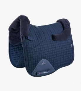 Premier Equine Merino Wool Half Lined European Dressage Pad Navy/Navy