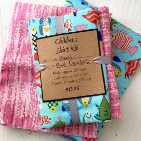 Shoal with Pink Dewdrop - Child's Skirt Kit 2024