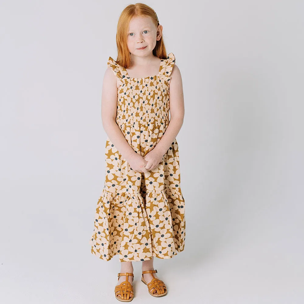 The Smocked Dress in Crowed Petal