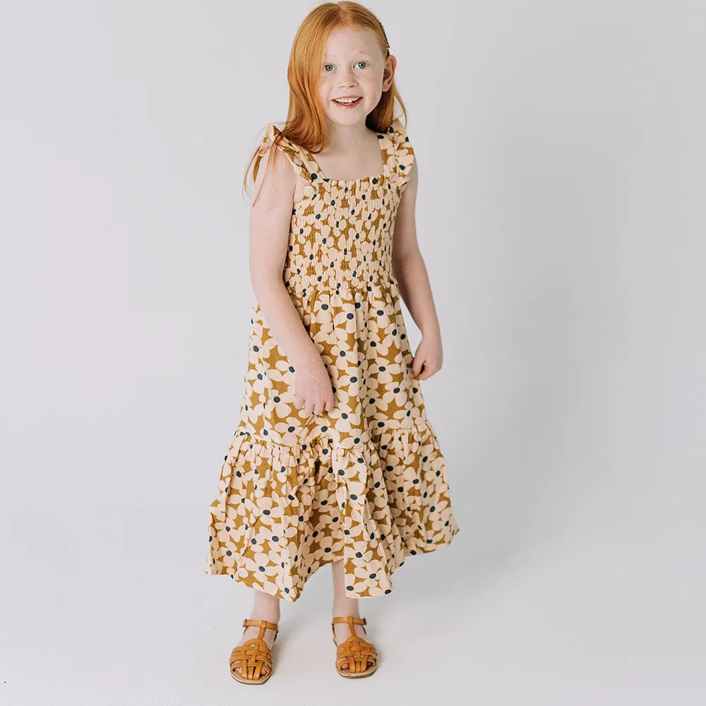 The Smocked Dress in Crowed Petal