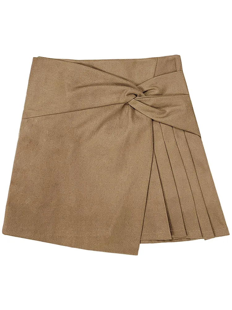 Thin A-line pleated skirt - Women's Bottom