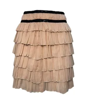 Viktor & Rolf Blush Chiffon Tiered Skirt