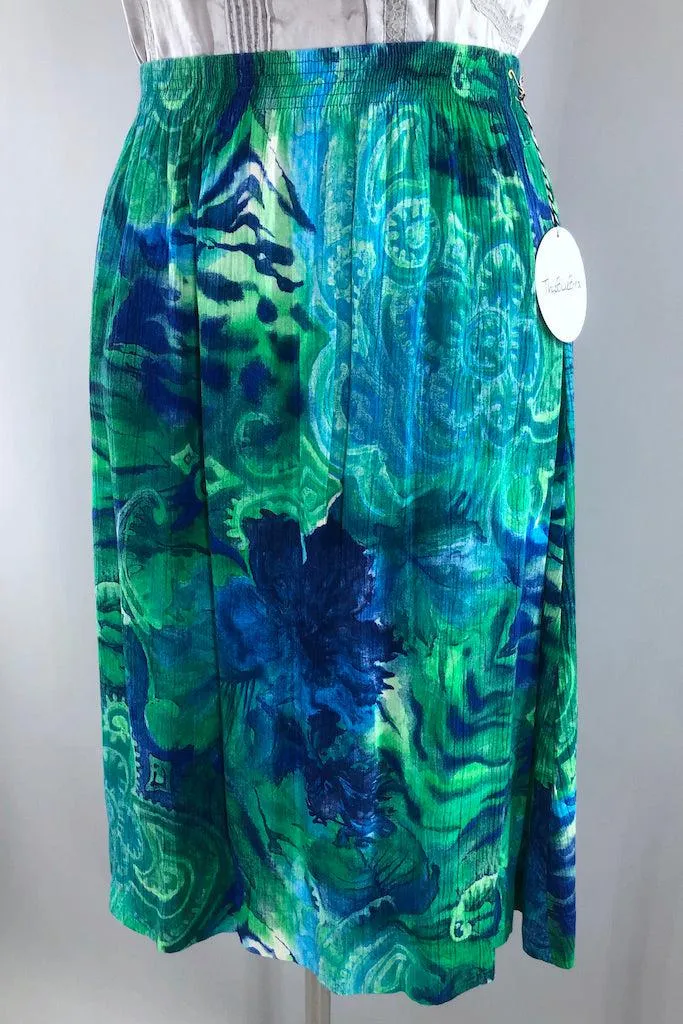 Vintage 80s Abstract Print Skirt