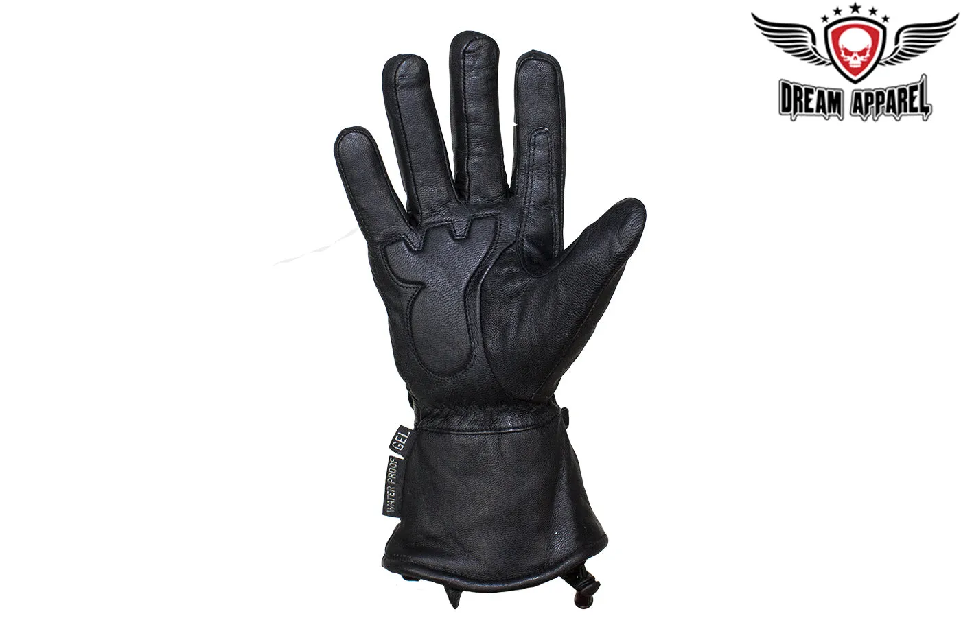 Waterproof Reflective Nappa Leather Riding Gloves